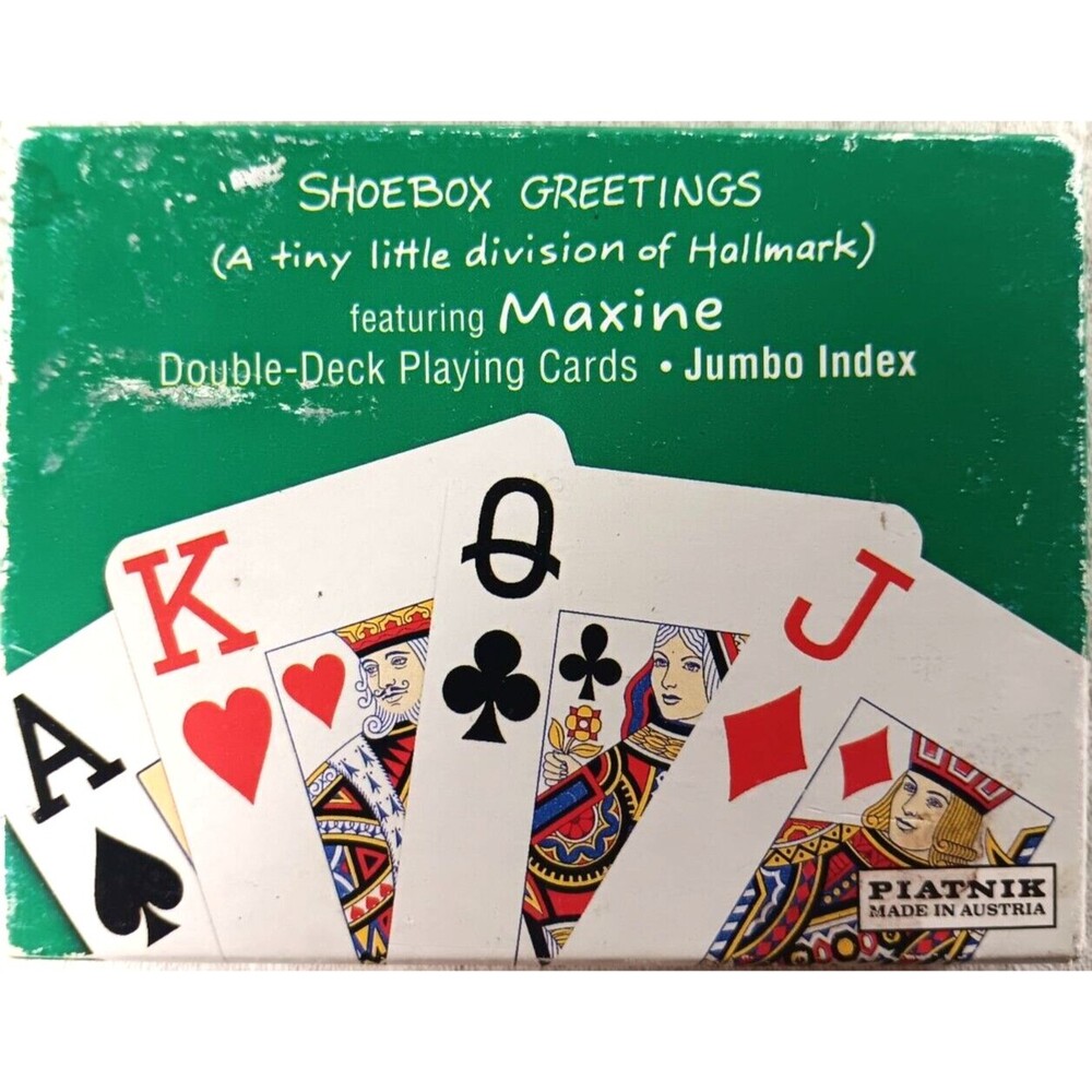 Shoebox Greetings Double-Deck Playing Cards Jumbo Index featuring Maxine